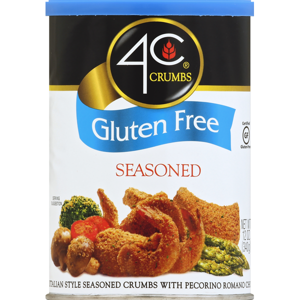 Salad Dressing & Toppings 4C Foods Crumbs, Gluten free, Seasoned hero