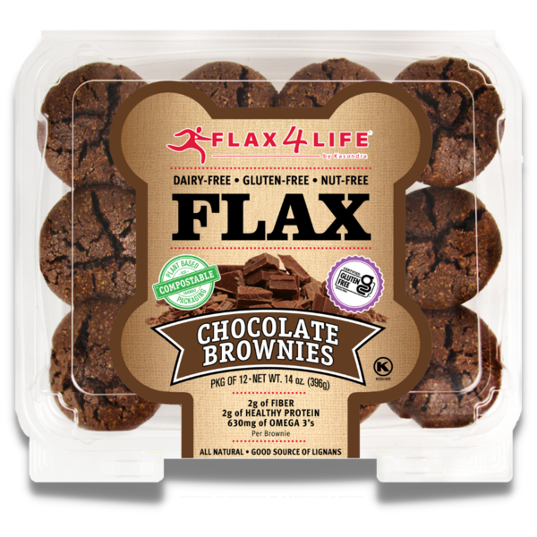 Breakfast Bakery Flax4Life Chocolate Brownies hero