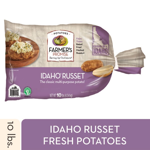 Farmer's Promise IDAHO®Russet Potatoes hero