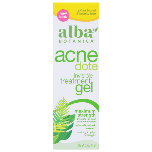 Facial Care Alba Botanica Treatment Gel, Invisible, Maximum Strength hero