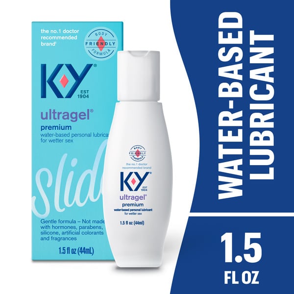 Family Planning K-Y UltraGel Personal Water Based Lubricant, Premium Lube For Men & Women hero