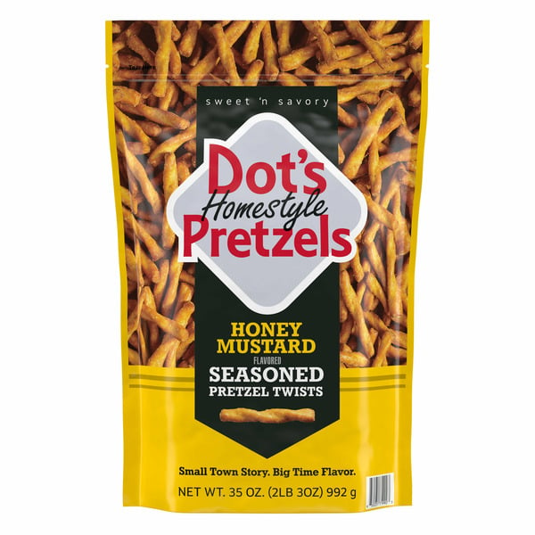 Chips & Pretzels Dot's Honey Mustard Homestyle Pretzels, 35 oz hero