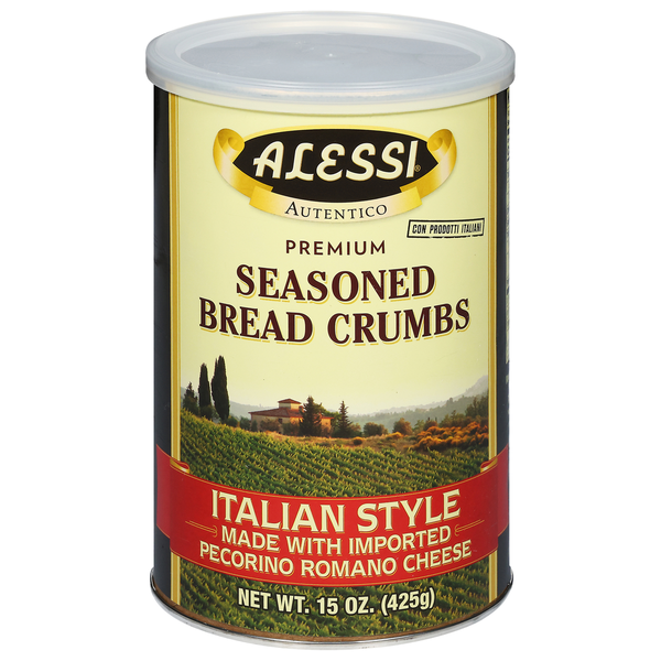 Bread Alessi Bread Crumbs, Seasoned, Premium, Italian Style hero