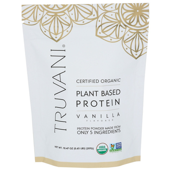 Protein & Meal Replacements Truvani Protein Powder, Organic, Plant Based, Vanilla Flavored hero