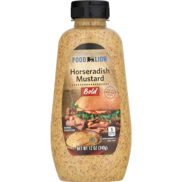 Condiments Food Lion Bold Horseradish Mustard hero