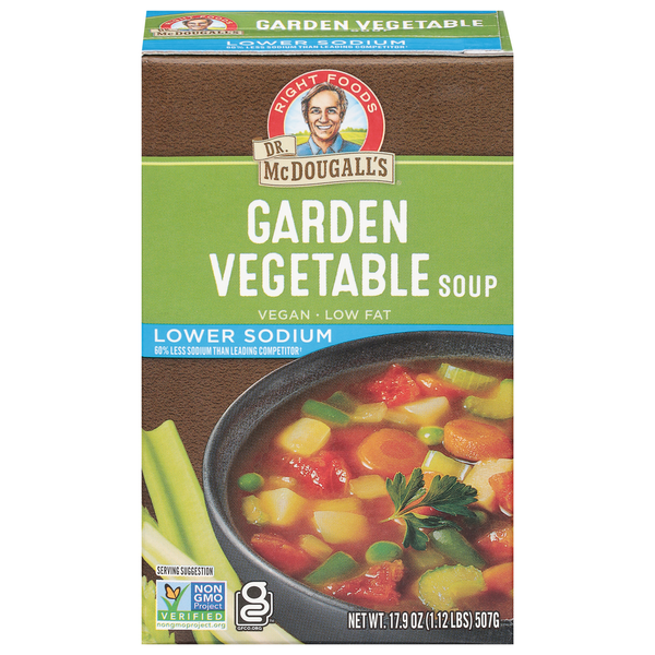 Soup, Broth & Bouillon Dr. McDougall's Soup, Garden Vegetable hero