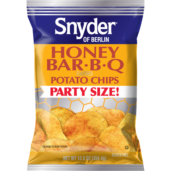 Snyder of Berlin Potato Chips, Honey Bar-B-Q, Party Size! hero