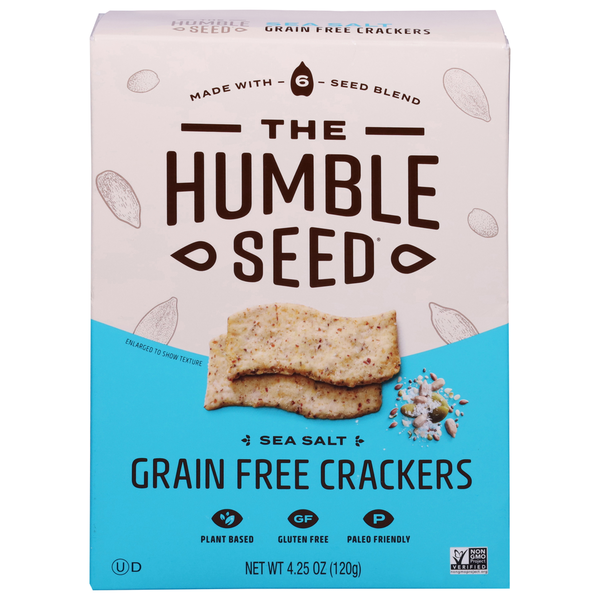 The Humble Seed Cracker, Grain Free, Sea Salt hero