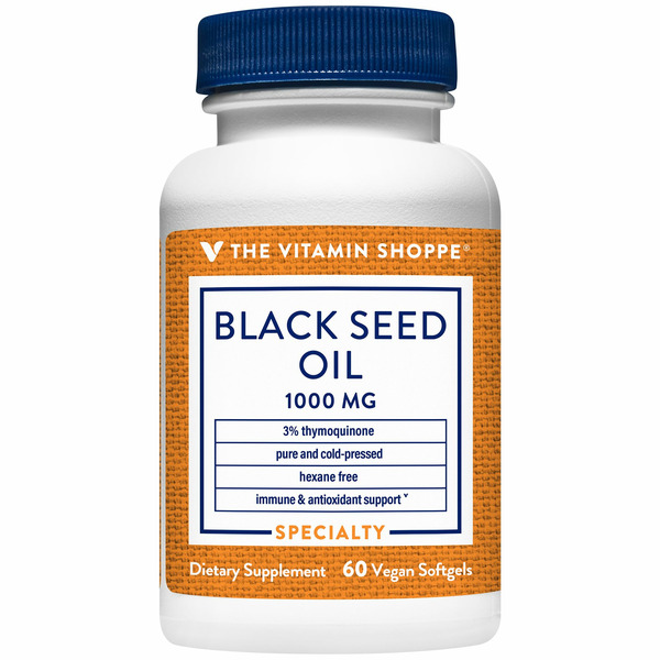 Fish Oil & Omegas The Vitamin Shoppe Black Seed Oil hero