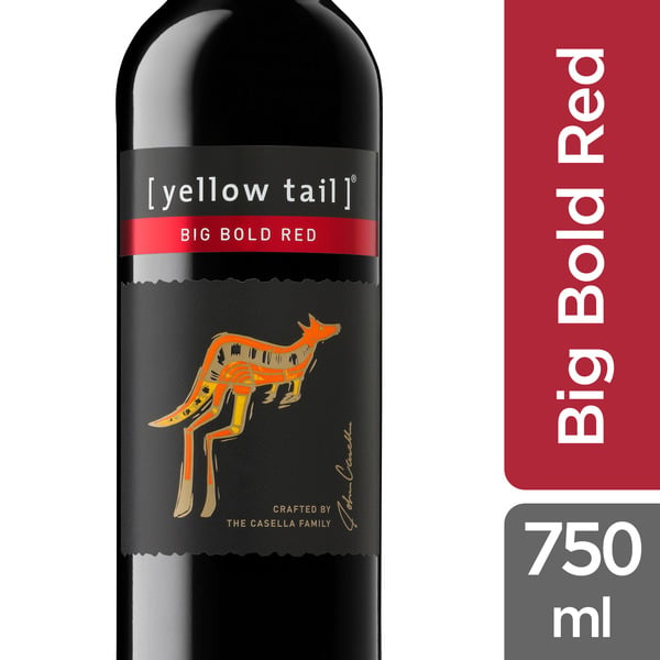 Red Blend [yellow tail] Big Bold Red hero