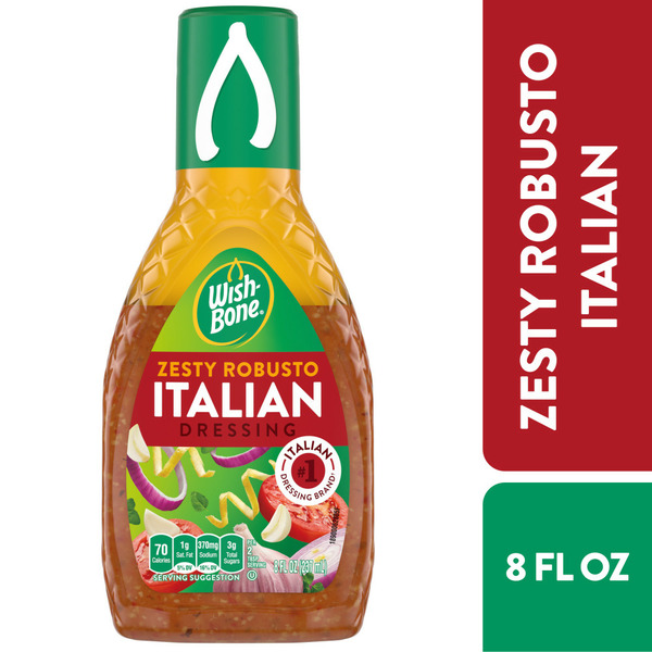 Salad Dressing, Oils & Vinegars Wish-Bone Zesty Robusto Italian Salad Dressing hero