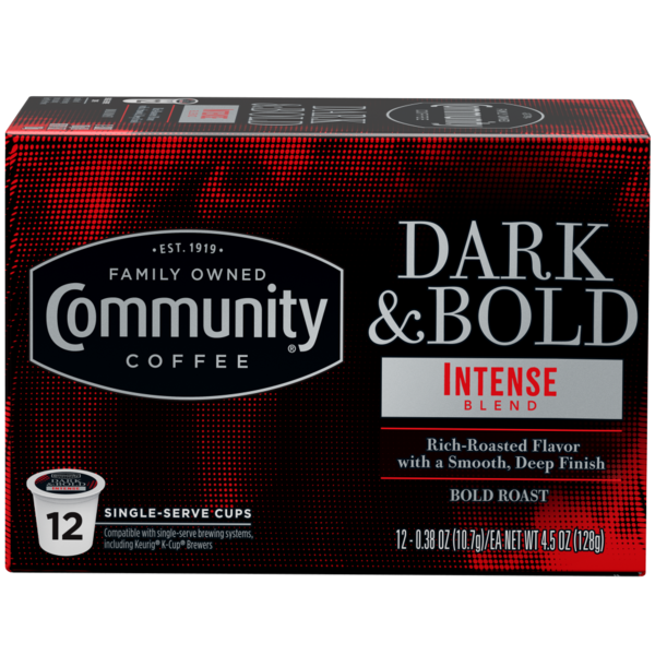 Coffee Community Coffee Dark & Bold Intense Blend Coffee Pods for Keurig K-cups hero