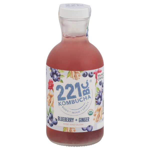 221 B.c. Kombucha, Blueberry + Ginger hero