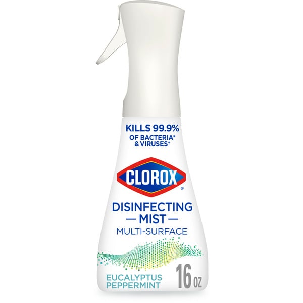 Cleaning Products Clorox Disinfecting Mist, Eucalyptus Peppermint, Sanitizing & Antibacterial Spray hero