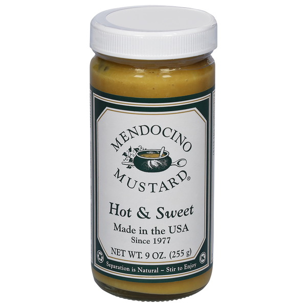 Condiments Mendocino Brewing Company Mustard, Hot & Sweet hero