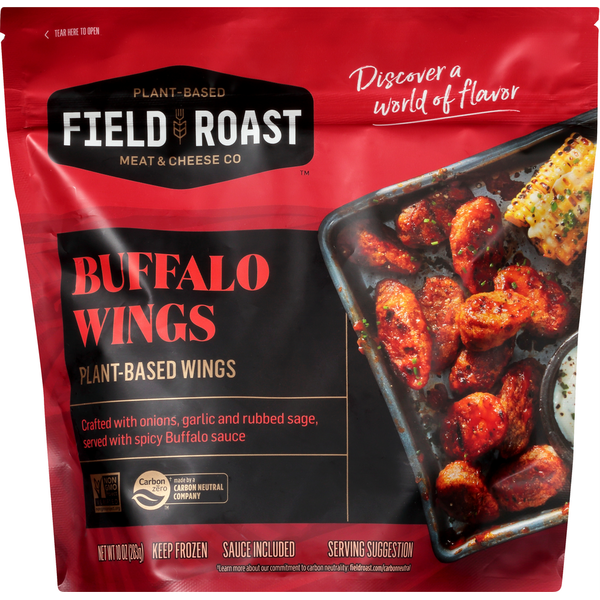 Frozen Vegan & Vegetarian Field Roast Buffalo Wings, Plant-Based hero