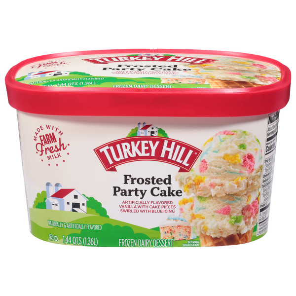 Turkey Hill Frozen Dairy Dessert, Frosted Party Cake hero