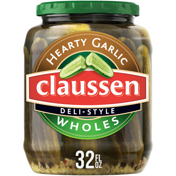 Pickled Goods & Olives Claussen Hearty Garlic Deli-Style Pickle Wholes hero