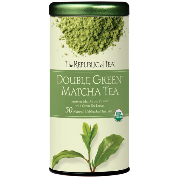 Tea The Republic of Tea Double Green Matcha Tea, Japanese Matcha Powder Green Tea hero