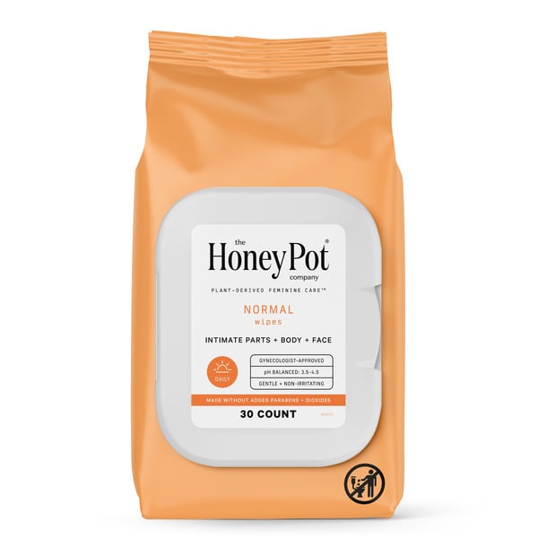 Beauty The Honey Pot Company Normal, Feminine Cleansing Wipes hero