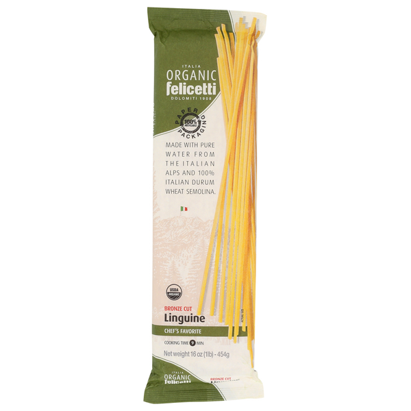 Dry Pasta Organic Felicetti Linguine hero