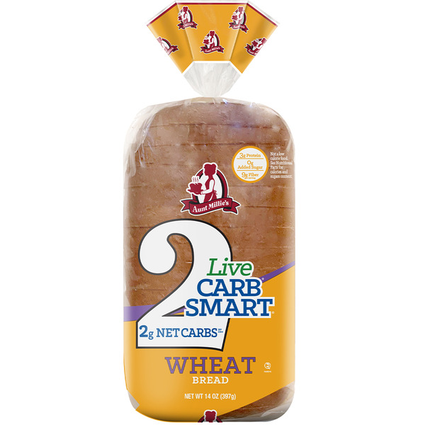 Bread Aunt Millie's Live Carb Smart, Wheat Bread hero