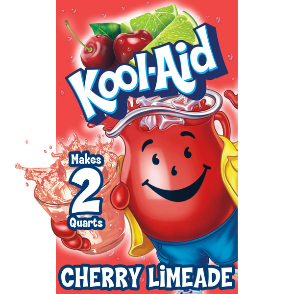 Cocoa & Drink Mixes Kool-Aid Unsweetened Cherry Limeade Artificially Flavored Powdered Soft Drink Mix hero