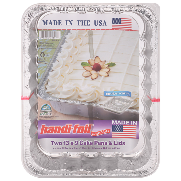 Kitchen Supplies Handi-foil Pans & Lids, 13 x 9 Cake hero