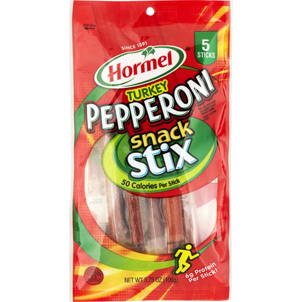 Packaged Lunch Meat HORMEL Pepperoni Pepperoni Turkey Stix hero