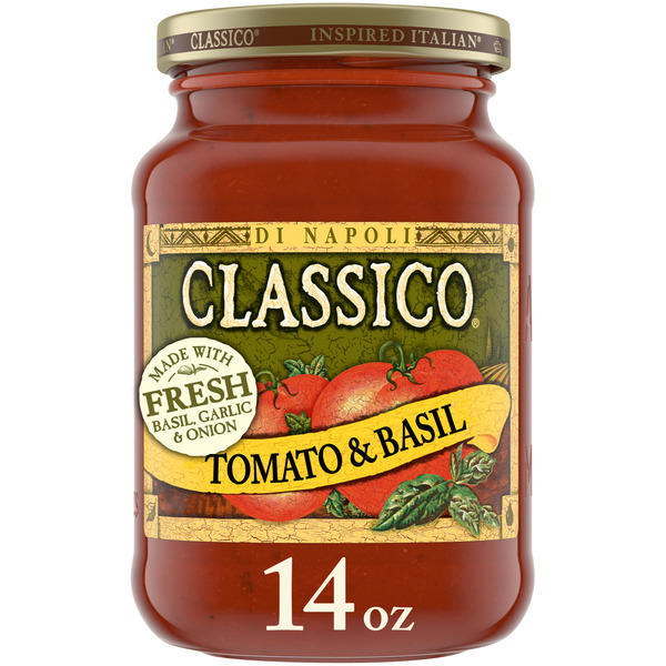 Pasta Sauce Classico Tomato & Basil Spaghetti Pasta Sauce hero