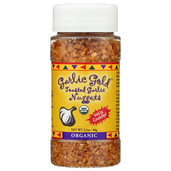 Spices & Seasonings Garlic Gold Usda Oragnic Toasted Garlic Nuggets hero