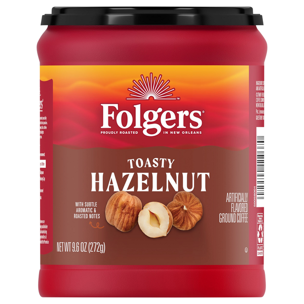 Coffee Folgers Coffee, Ground, Toasty Hazelnut hero