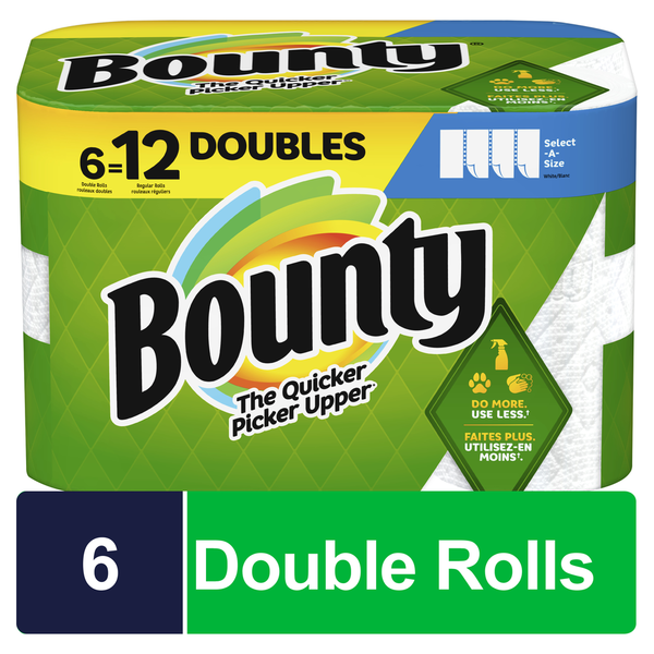 Paper Goods and Plastic Bounty Select-A-Size Paper Towels hero