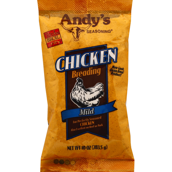 Marinades & Meat Preparation Andy's Seasoning Breading, Chicken, Mild hero