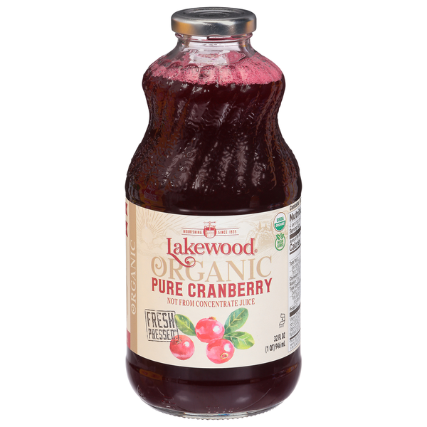 Juice & Nectars Lakewood Organic Juice, Pure Cranberry hero