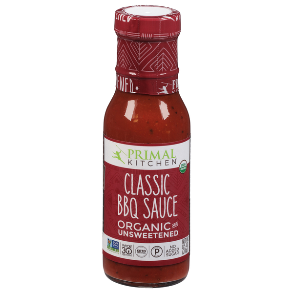 Condiments Primal Kitchen BBQ Sauce, Organic & Unsweetened, Classic hero