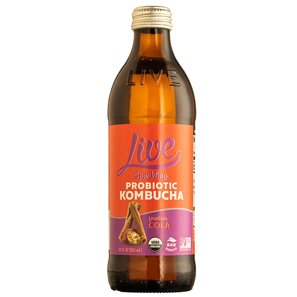 Soft Drinks Live Raw & Organic Kombucha, Fountain Cola hero