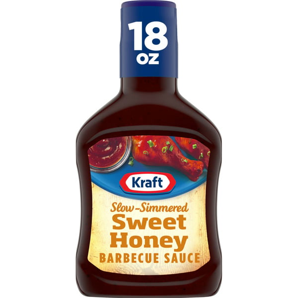 Condiments Kraft Sweet Honey Slow-Simmered Barbecue Sauce hero