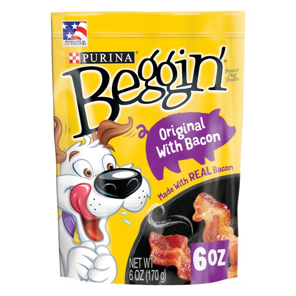 Dog Food & Care Purina Beggin' Strips Dog Treats, Original With Bacon Flavor hero