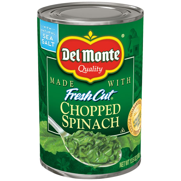 Canned/Jarred Vegetables Del Monte Spinach, Chopped hero