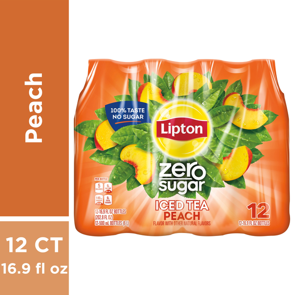 Tea Lipton Iced Tea, Diet, Peach hero