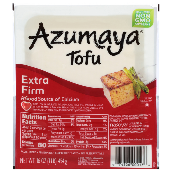 Tofu & Meat Alternatives Azumaya Tofu, Extra Firm hero