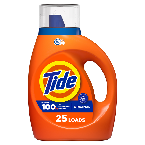 Laundry Tide Liquid Laundry Detergent, Original, 34 fl oz, 25 Loads hero