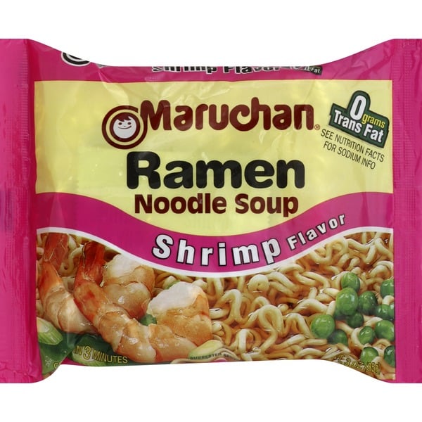 Soup, Broth & Bouillon Maruchan Soup, Ramen Noodle, Shrimp Flavor hero