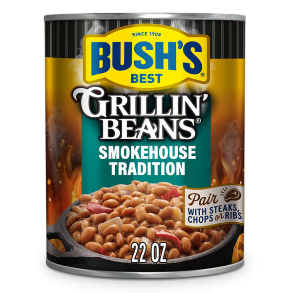 Canned Meals & Beans Bush's Best Smokehouse Tradition Grillin' Beans hero