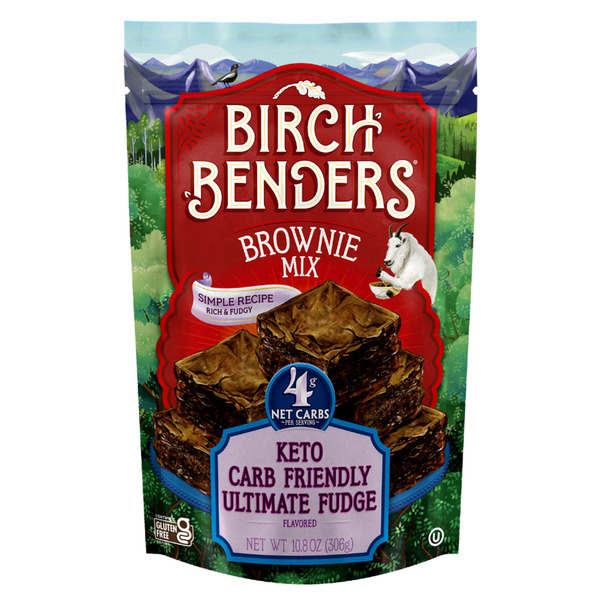 Doughs, Gelatins & Bake Mixes Birch Benders Keto Ultimate Fudge Brownie Mix hero