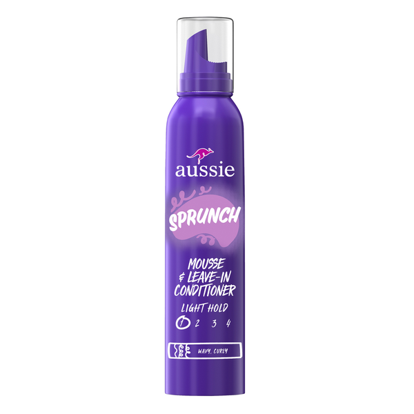 Beauty Aussie Sprunch Mousse & Leave-In Conditioner for Curly & Wavy Hair hero