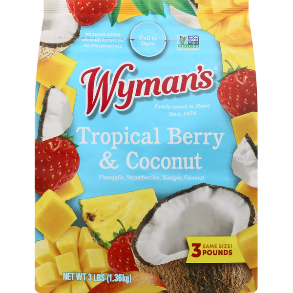 Frozen Produce Wyman's Tropical Berry & Coconut hero