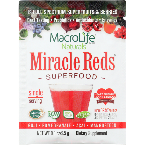 Vitamins & Supplements MacroLife Naturals Miracle Reds Single hero