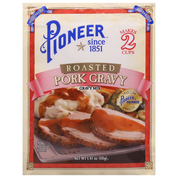 Marinades & Meat Preparation Pioneer Gravy Mix, Pork Gravy, Roasted hero